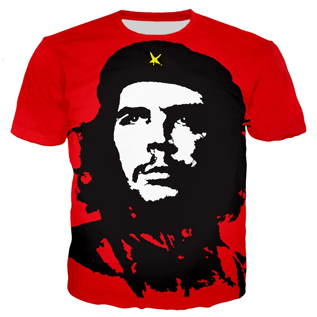 

2023 New Che Guevara Fashion Cool 3D Printed T-shirts Streetwear Unisex Oversized Shirts