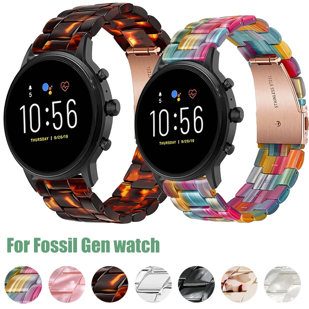Фото Ремешок для Fossil Gen 6 44 мм, браслет для Fossil Gen 5 5E 44 мм/LTE 45 мм/Carlyle HR/резиновый ремешок, браслет для умных часов, ремешки для часов №1