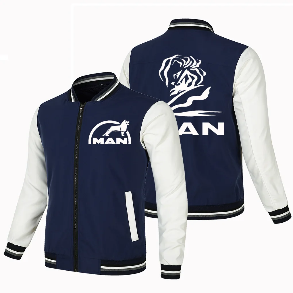 

2022 Men's sports thin large man casual loose car logo jacket coat for men