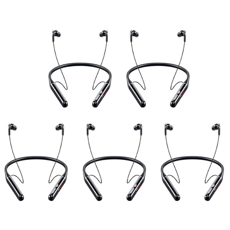 

AT41 5X S650 100 Hours Bluetooth Earphones Stereo Wireless Bluetooth Headphones Neckband Cancelling Sports Running Headset