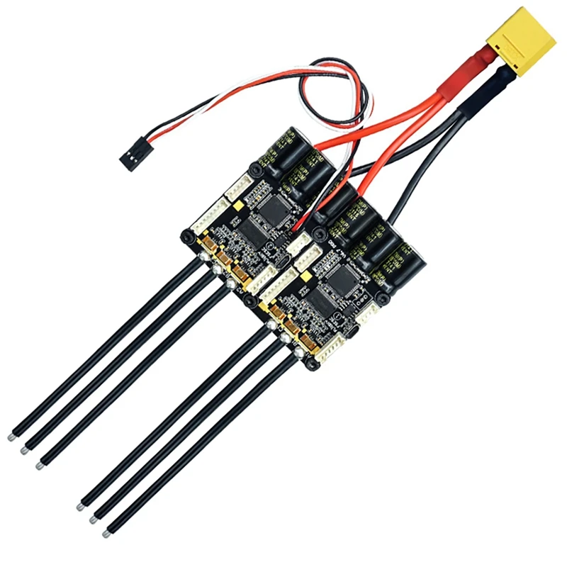 

4-12S Электрический регулятор скорости двойной мини FSESC6.7 PRO 140A с алюминиевым анодированным радиатором для электрического скейтборда