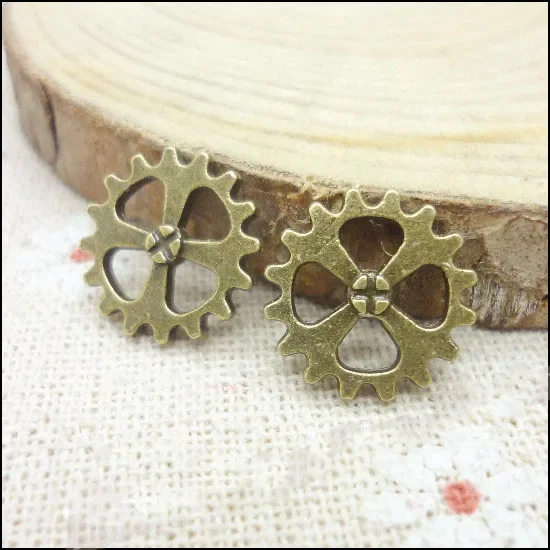 20 шт./партия подвески из античной бронзы диаметр 14 мм