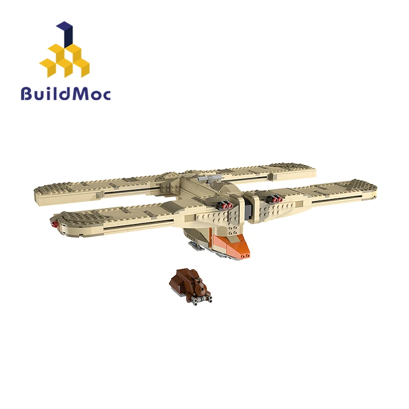 

MOC Space Wars Transport C-9979 Landing Craft Building Blocks Set Armed Forces Airship Bricks DIY Toy For Children Birthday Gift