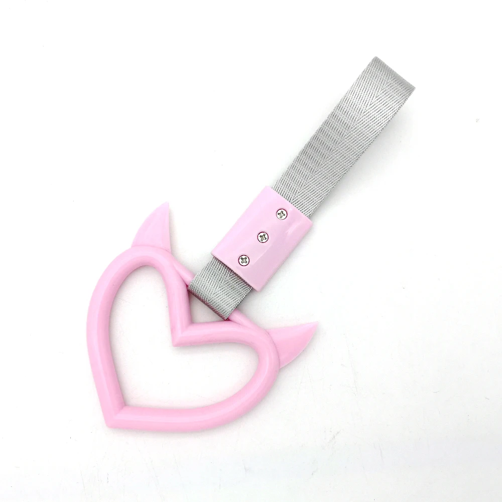 

Автомобильный Буксировочный Ремень Tsurikawa JDM, кольцо для автобуса, поезда, крючок, симпатичная ручка в форме дьявола, ремень для дрифта, универсальное внешнее кольцо для подвешивания