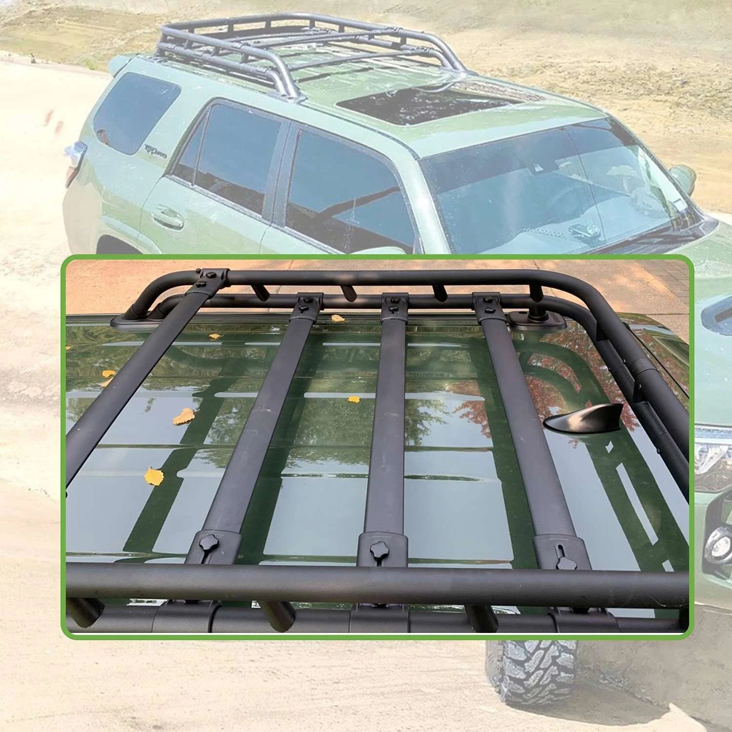 2010-2023 4Runner Аксессуары Грузовой багажник на крыше Багажник крышу Корзина для Toyota