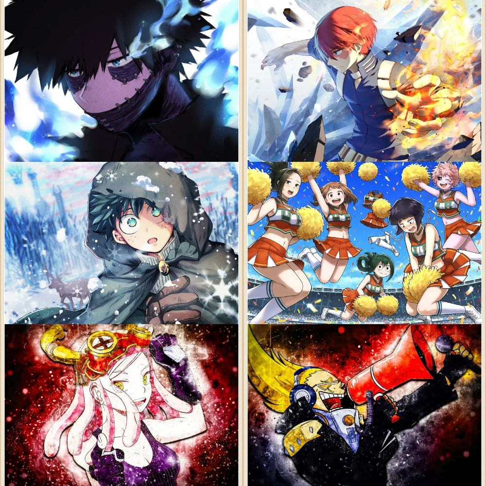 Картина по номерам Постер аниме Моя геройская Академия картина рисование сделай