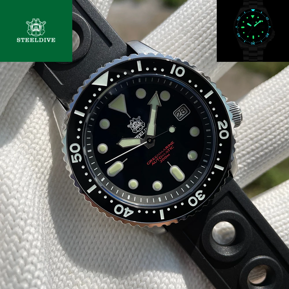 

Мужские часы Steeldive SD1996, часы для дайвинга, автоматические механические мужские часы NH35, супер светящиеся часы для дайвинга, мужские часы с са...