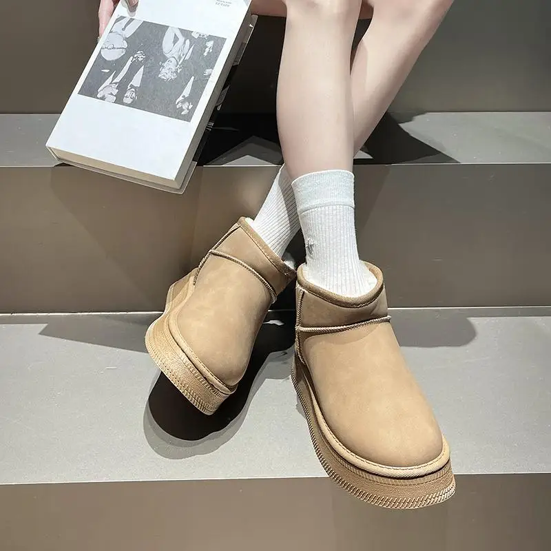 Женские ботинки австралийская зимняя обувь для женщин женские зимние 2024 кожаные