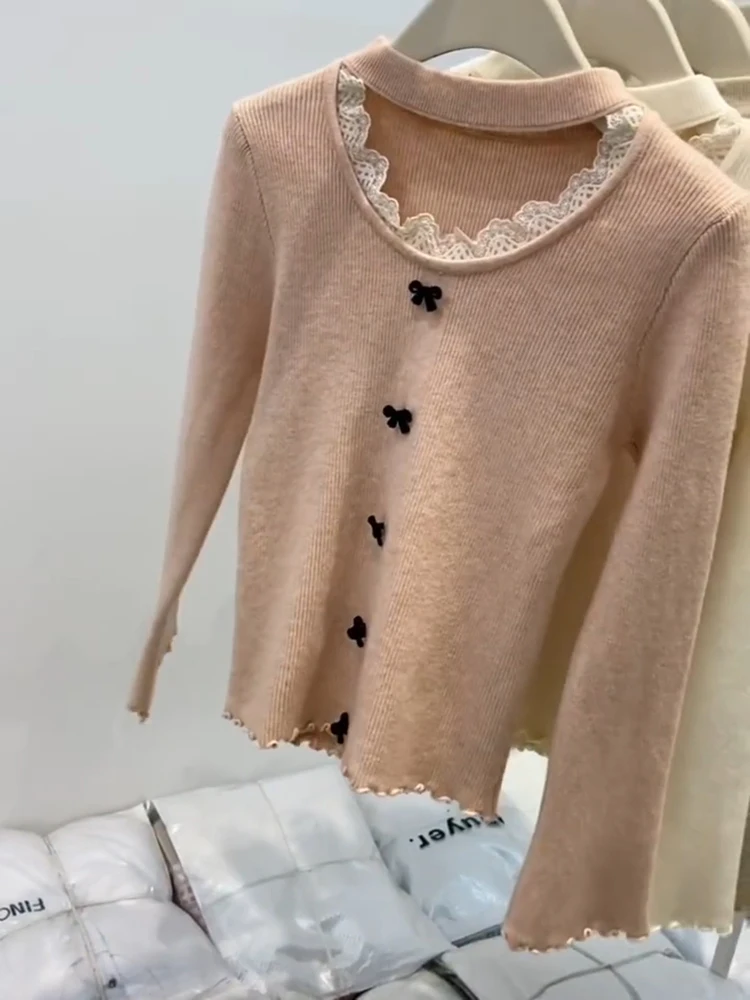 Plus Size Autumn and Winter New Design Hollow-out Hanging Neck Bottoming Shirt Women Korean Sle Idle Thick Soft Glutinous...