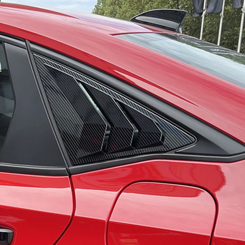 

For Honda Civic 11th 2021-2022 2pcs Side Vent blinds Window Louvers Carbon fibre Car Rear Spoiler Panel Accessories