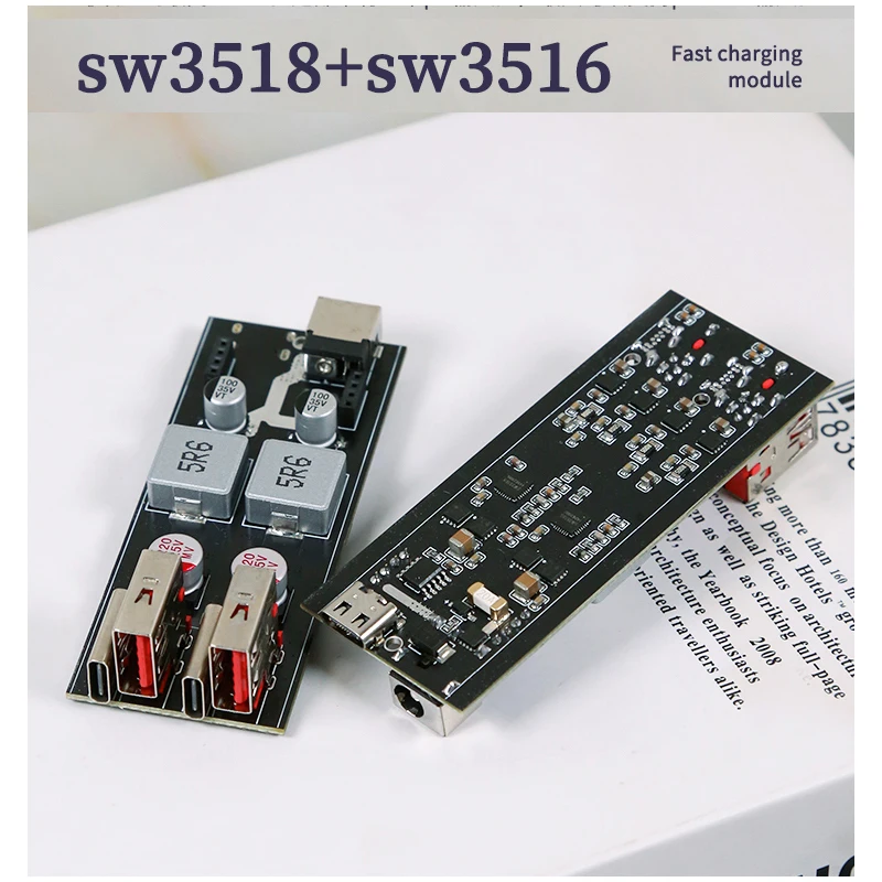 Narcher Mini 100 Вт + 60 полный протокол модуль быстрой зарядки SW3518 SW3516 настольное