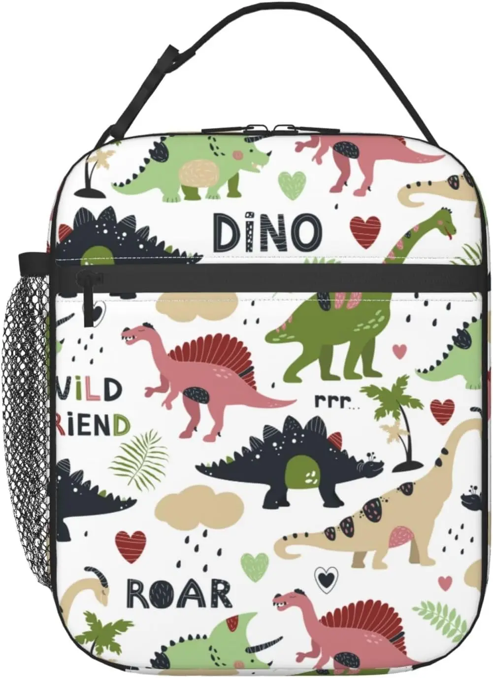 

Dinosaur Cartoon Lunch Bag Cooler Meal Bag Insulated Lunch Tote Box for Women Men Adults Kids Office Work Picnic Insulated Bag