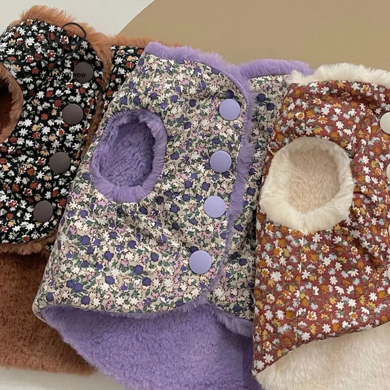 

Send Hat Autumn Warm Pet Dog Clothes Winter Plush Cat Dog Jacket Fashion Schnauzer Teddy Corgi Clothing Pet Supplies Accessories
