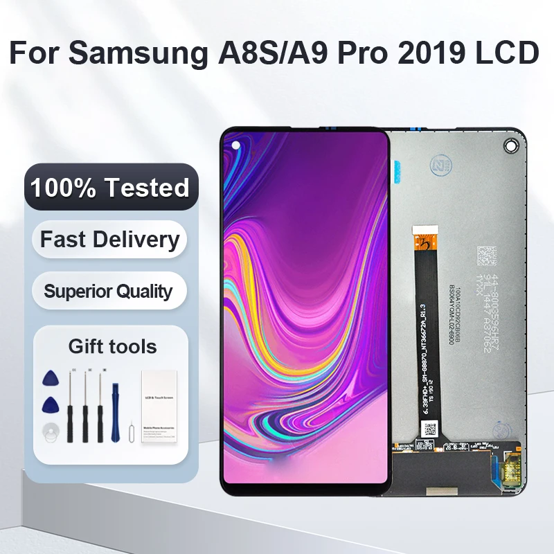 

1Pcs OLED 6.4 Inch For Samsung Galaxy A9 Pro 2019 Lcd A8S Display With Touch Screen Digitizer G8870 G887F Assembly With Tools