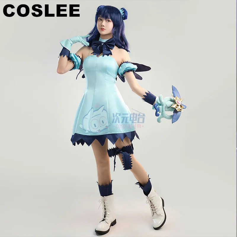 

COSLEE Anime Tokyo Mew Mew Aizawa Minto Cosplay Costume Battle Uniform Dress Halloween Carnival Party Outfit Role Play Clothing