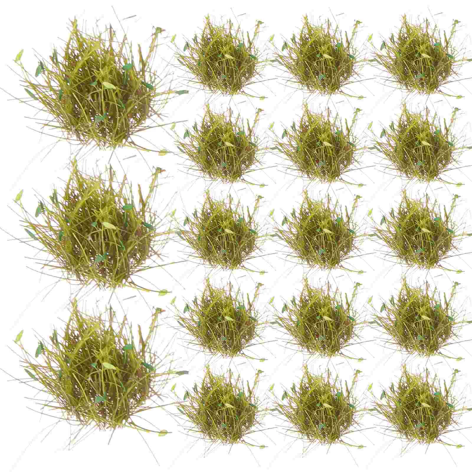 

1 Box Model Grass Grass Bases Diorama Grass Small Grass Terrains Sand Table Decor for Landscaping