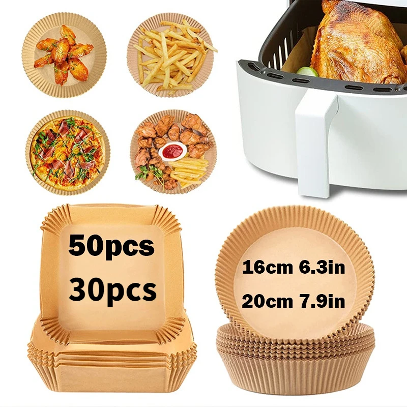 

Бумажная фритюрница, одноразовая бумажная подкладка, аэрофритюрница, кухонные плиты, маслостойкая Пароварка для барбекю, фритюрница, Аксес...