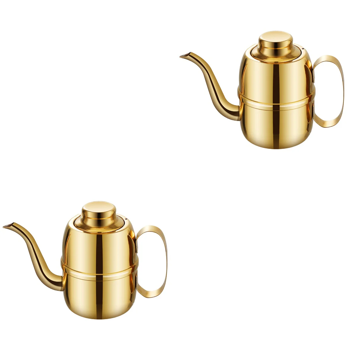 

2 PCS Ounce Oiler Stainless Holder Pitcher Lid Supply Grease Fitting Dispenser Convenient Steel Household