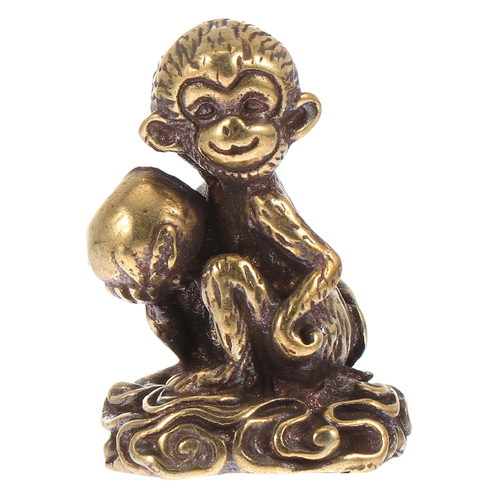 

Pendant Copper Crafts Small Monkey Statue Exquisite Decor Desk Topper Home Adornment Indoor Scene Desktop Shaped