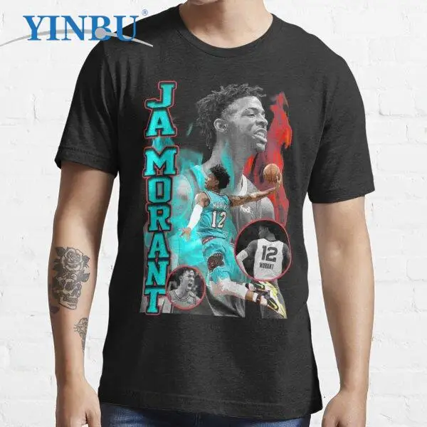 

Ja Morant Vintage printed t shirts fashion new in t-shirt YINBU Graphic Tee