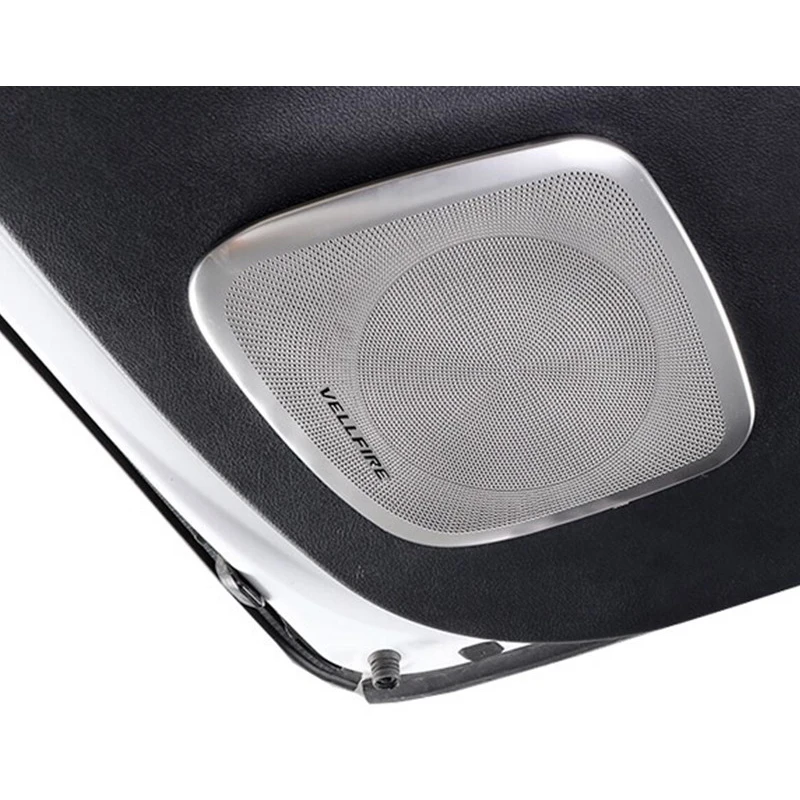 

car taildoor tail gate door sound speaker audio cover trims for toyota alphard 30 2016 2017 2018 2019 2020 2021 2022 vellfire