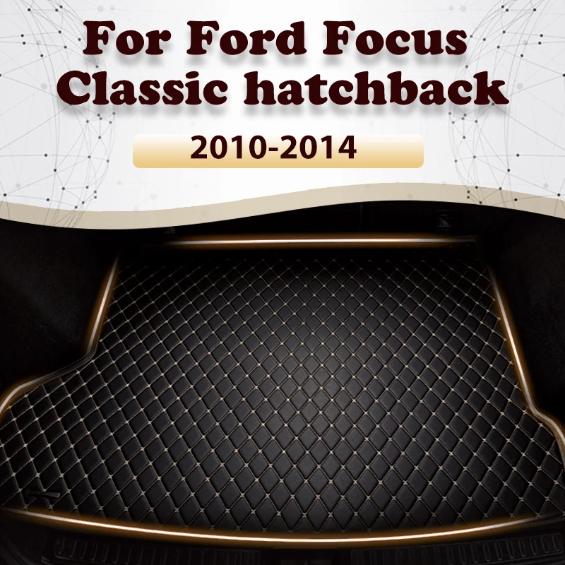 

Car Trunk Mat For Ford Focus hatchback 2010 2011 2012 2013 2014 Custom Car Accessories Auto Interior Decoration