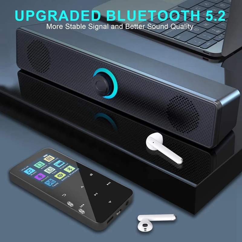 Mp3-плеер с Bluetooth 5.2 портативный высокоточный прочный музыкальный плеер без потерь