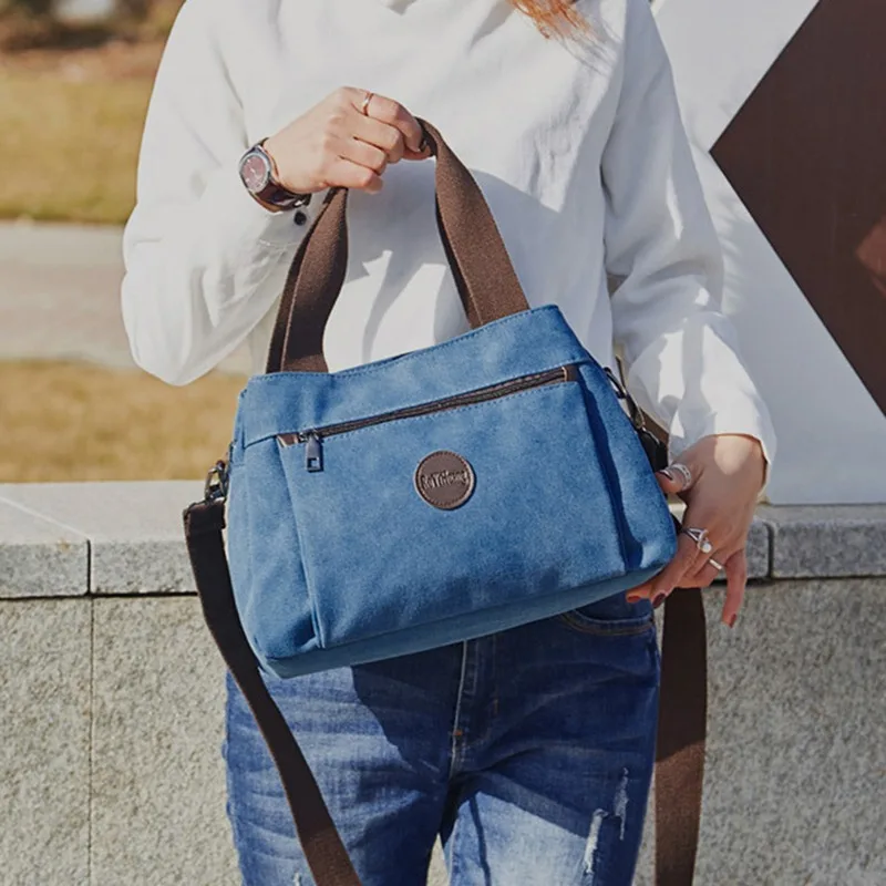 

Женская Холщовая Сумка с отделением Harajuku Windsuit, сумка-мессенджер, женские корейские студенческие сумки через плечо