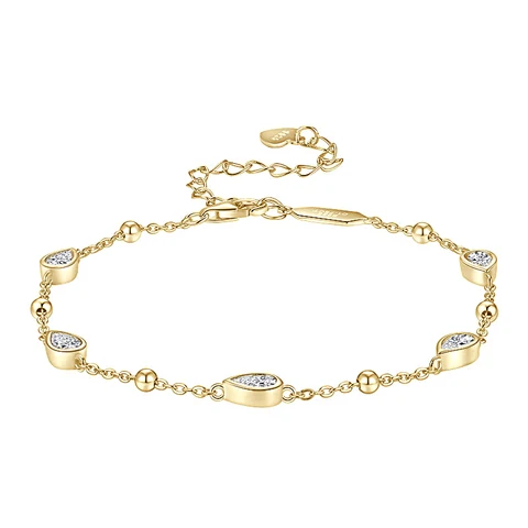 Женские браслеты Anizw из серебра 925 с муассанитами