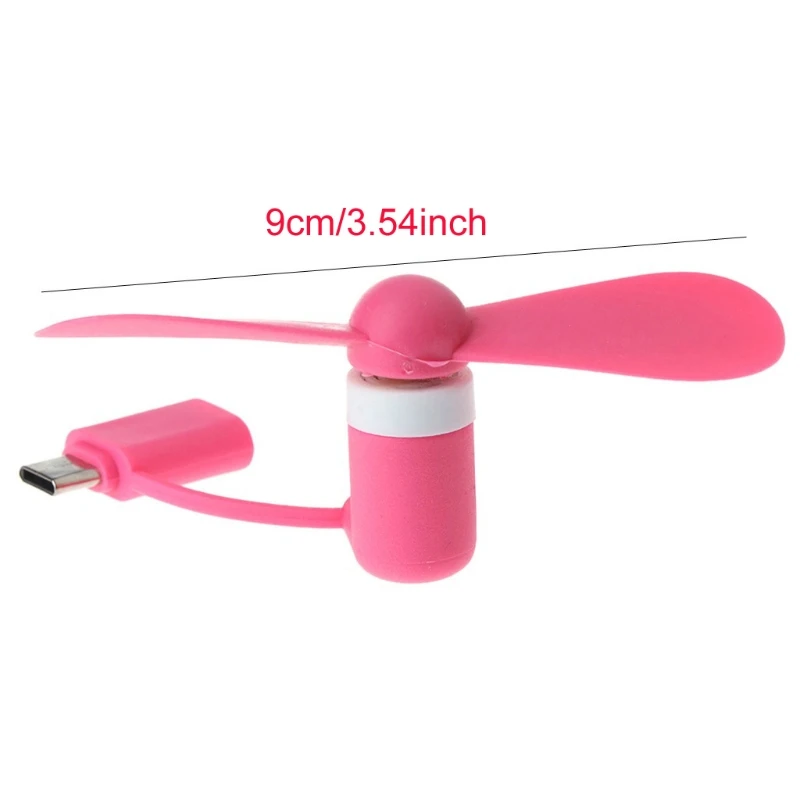 Мини-симпатичный USB-вентилятор-кулер типа C Съемный USB-C гаджеты с низким