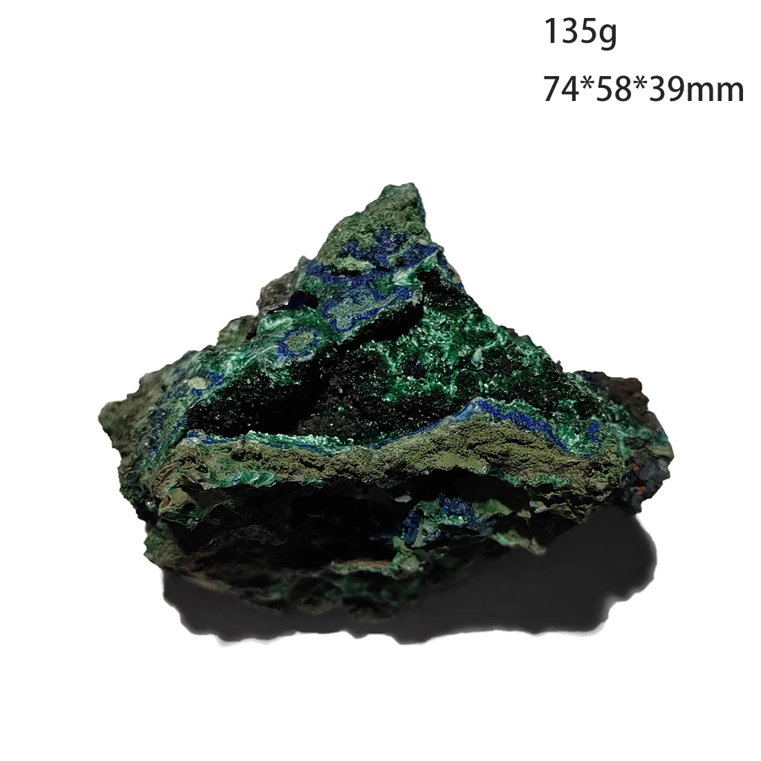 

C3-4B 100% Natural Stone Azurite Cluster Malachite Mineral Crystal Specimen Home Decoration from Anhui Province China