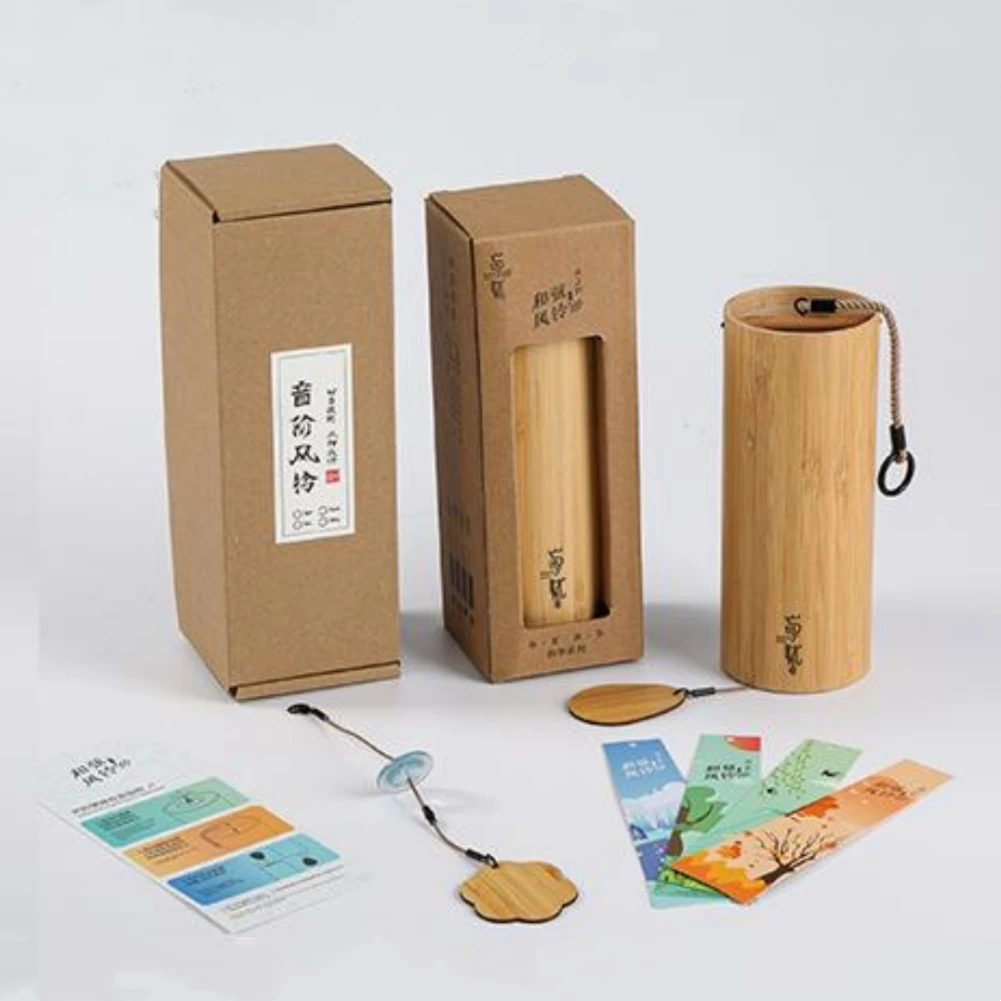 

Duable Wind Chimes Windchime 16.3 X 6.5cm Balcony Bamboo C Am Dm G Chord Church Decoration Garden Home Meditation