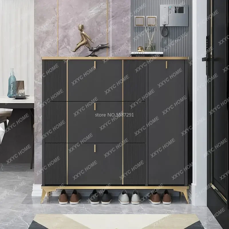 Светильник Большой Вместительный ультратонкий шкаф для обуви 17 дюймов 24 см