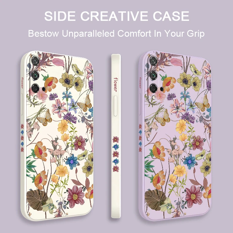 Чехол для телефона с тонким цветком Huawei Honor Magic 7 Lite X20 X9A X5 X6B X7B X8B X9B X8 9X 20 50 SE Pro Plus