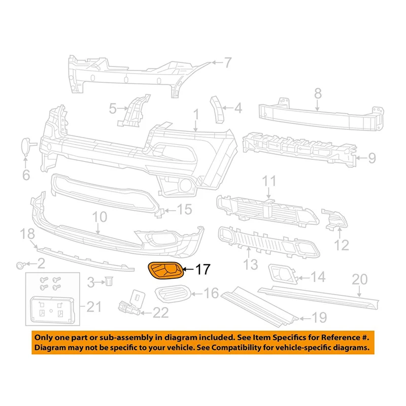 Крышка противотуманной фары 68203224AB для передней декоративная крышка абажур