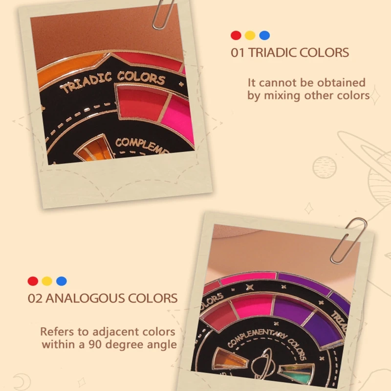 1 шт. Новинка поворотная брошь в палитре дизайнерские художники цветная