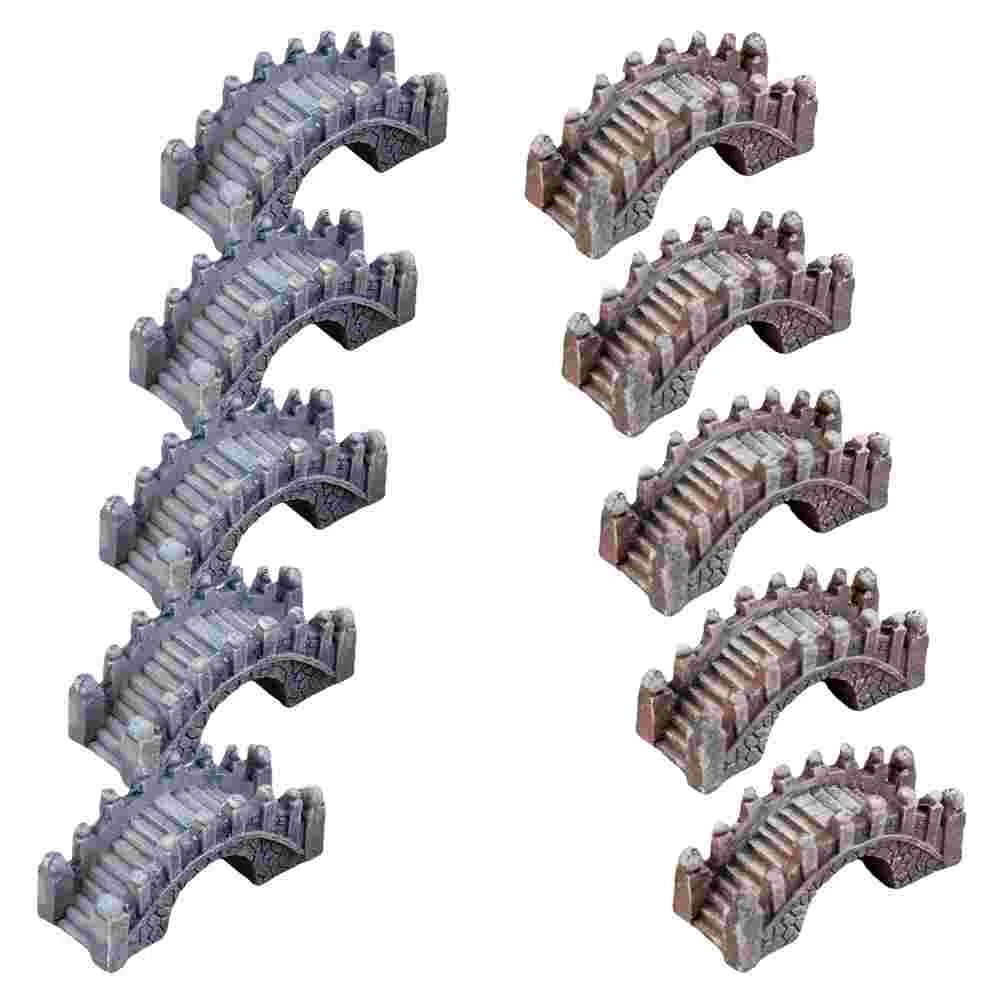 

Bridge Small Garden House Fairy Supplies Miniature Prop Decoration Micro Model Ornaments Outdoor Desktop Home Decor Decorations