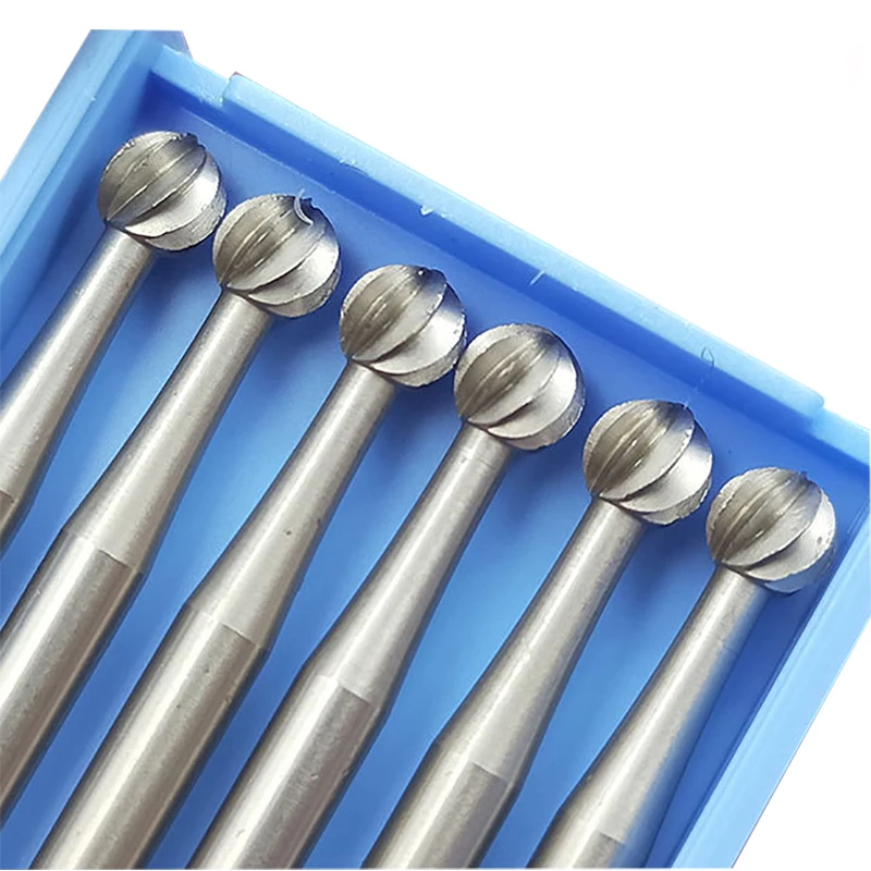 

6pcs Alloy tungsten steel round burs Olive Amber Engraving carving knife End Mill Woodworking Router Bit Wood Milling Cutter