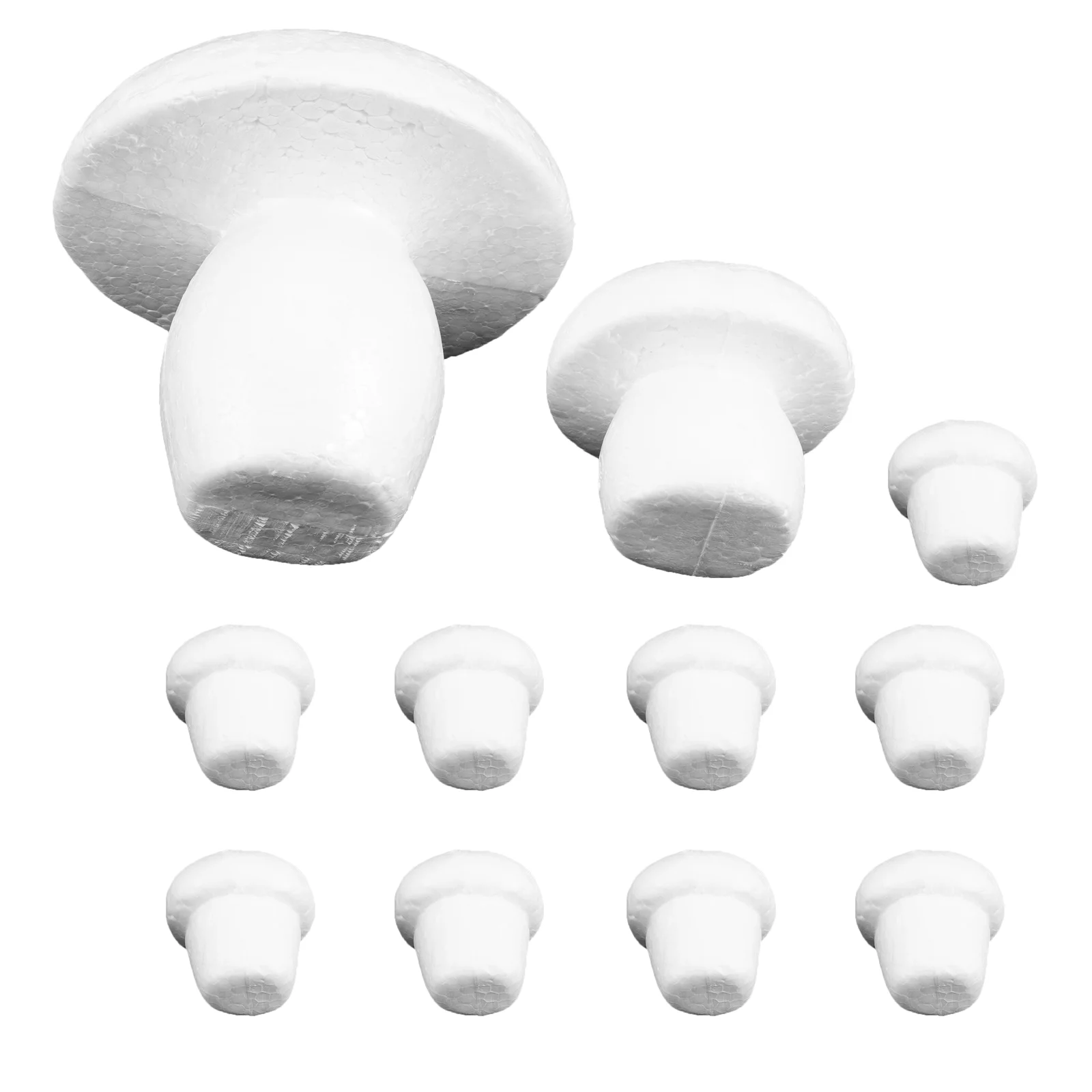 12 шт. пенопластовые грибы незавершенные модели неокрашенные детские игрушки