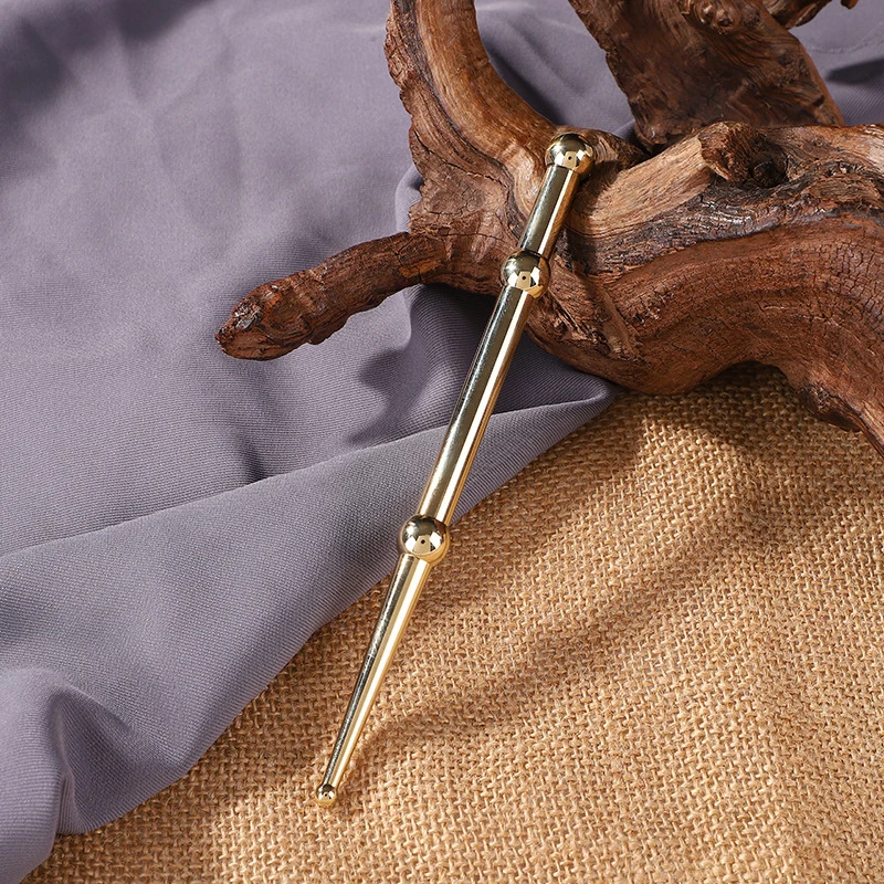 Ручка для акупрессуры из чистой меди семейный массажный Стик улучшения зрения