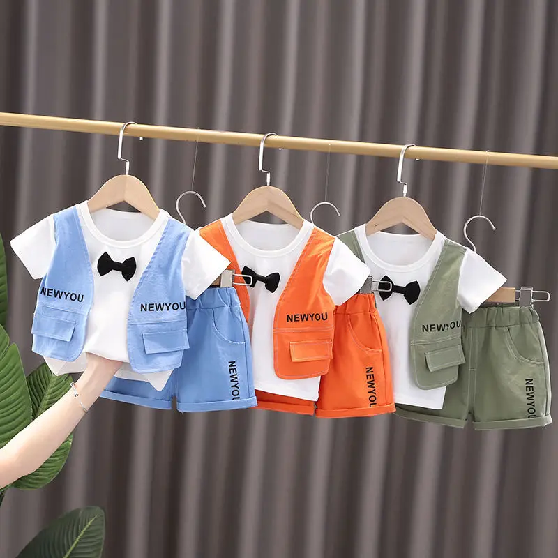 

Baby Short Sleeve Set Children's Summer Clothes Baby Boy Two Piece Suit Infant Outfit for 0-4years