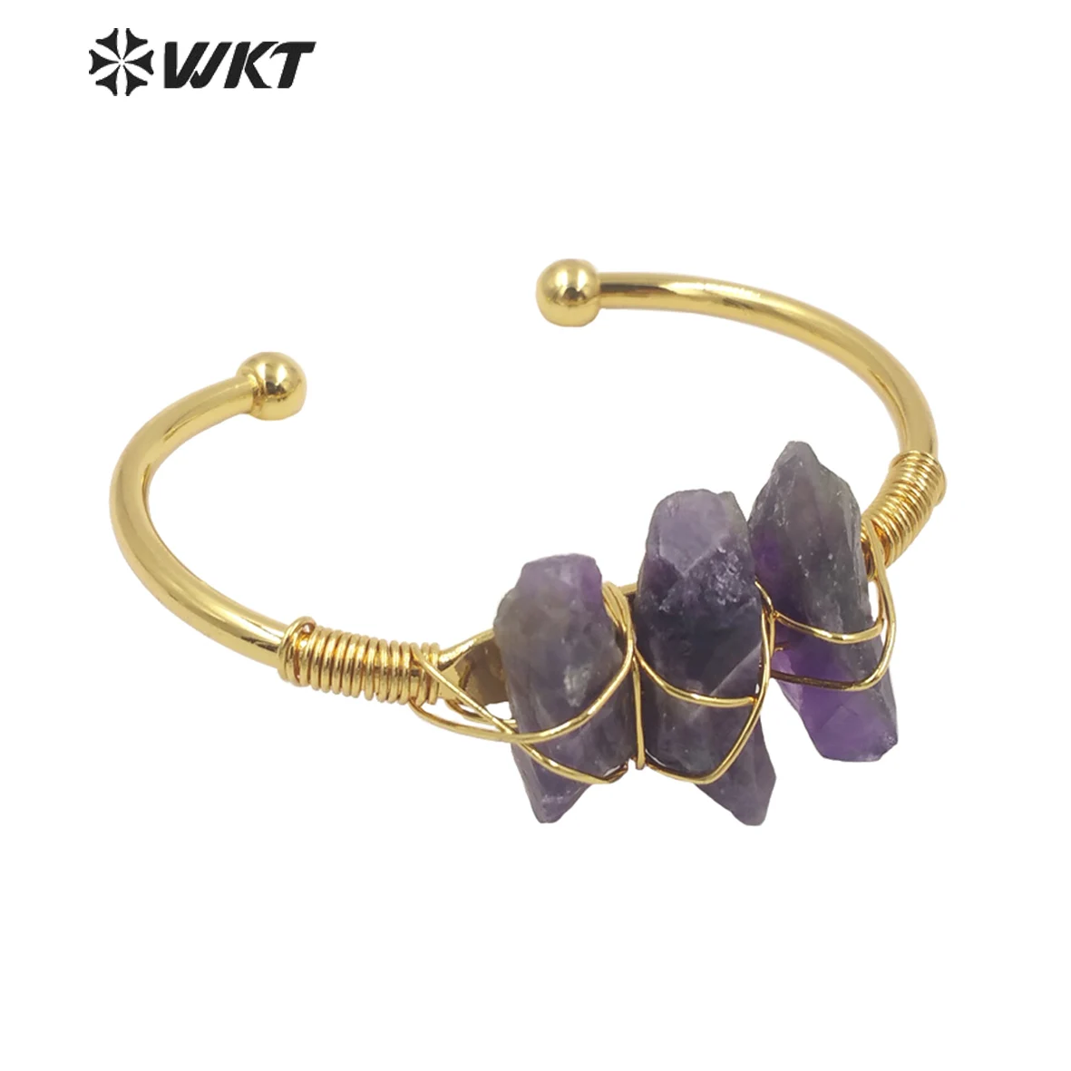 

WT-B602 WKT 2022 Exquisite Retro Natural Gemstones Women Gift Bangle For Party Bangle Party Trend Jewelry Fashion