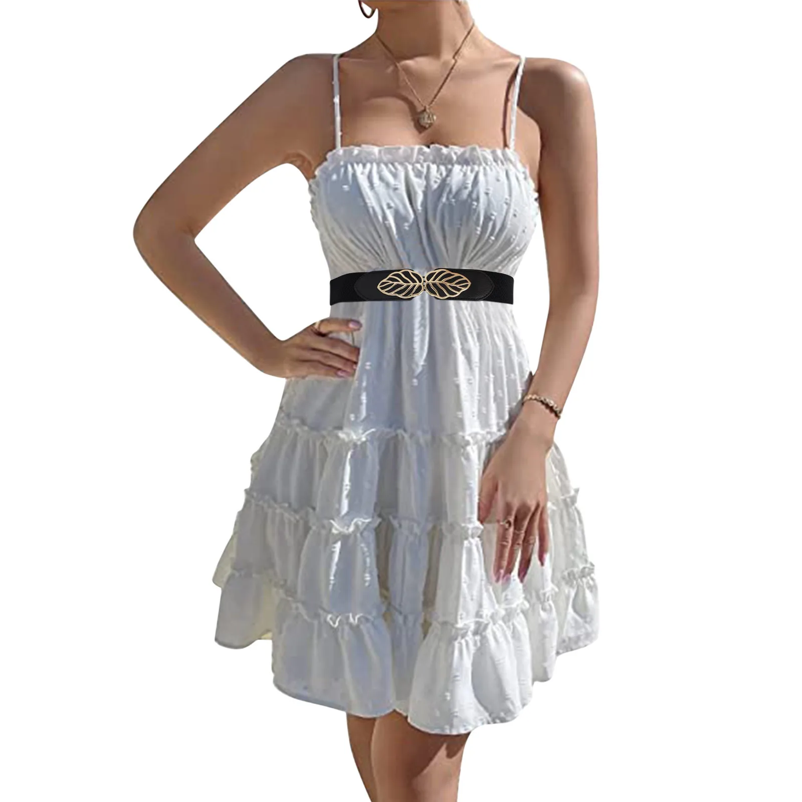 

Женский винтажный широкий эластичный пояс, пояс для платья, свитера, пальто, эластичный пояс с широкой талией