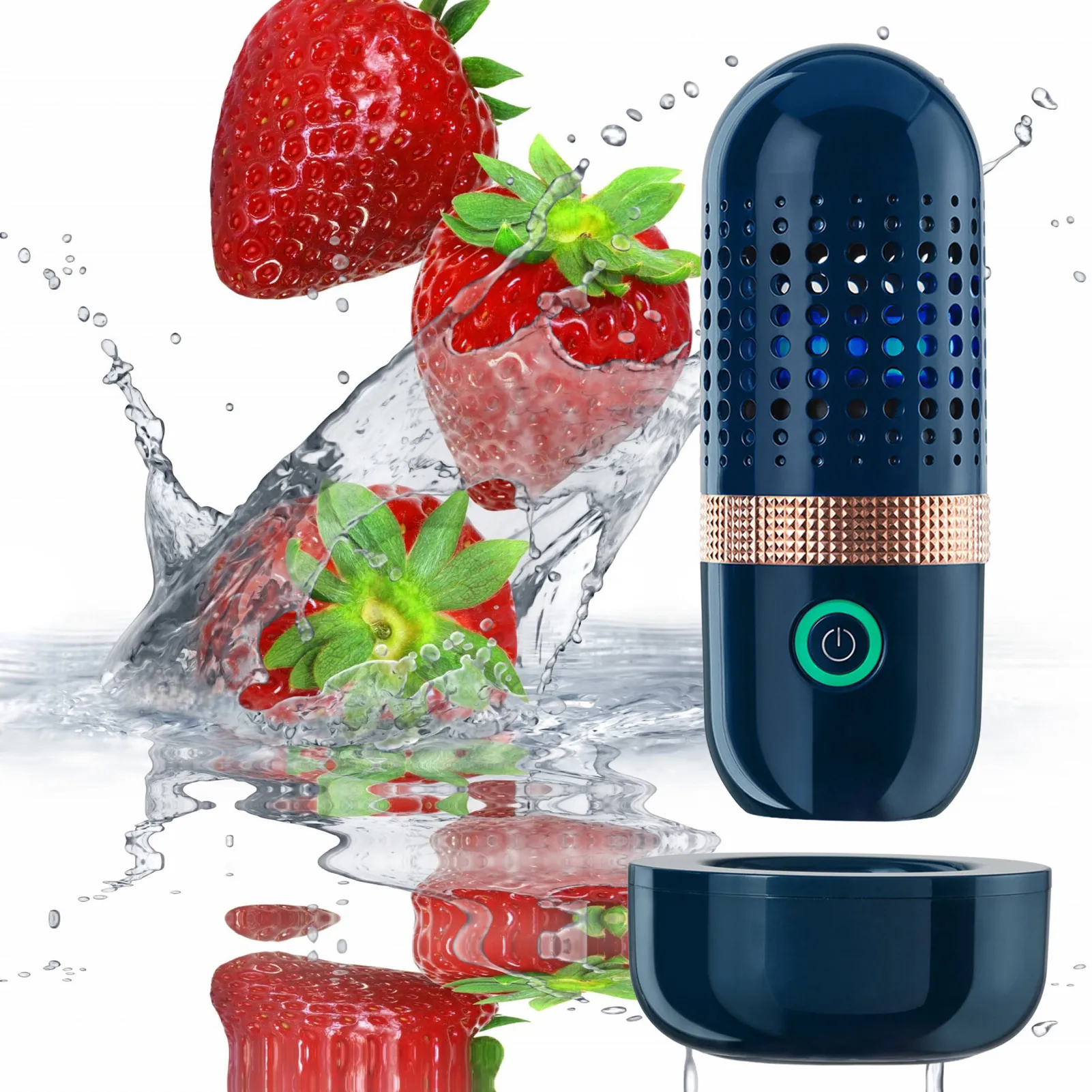 

Vegetable Washing Machine Fruit and Vegetable Cleaner Portable Washing Machine for Fruits Vegetables Rice Meat Dishes Bottles