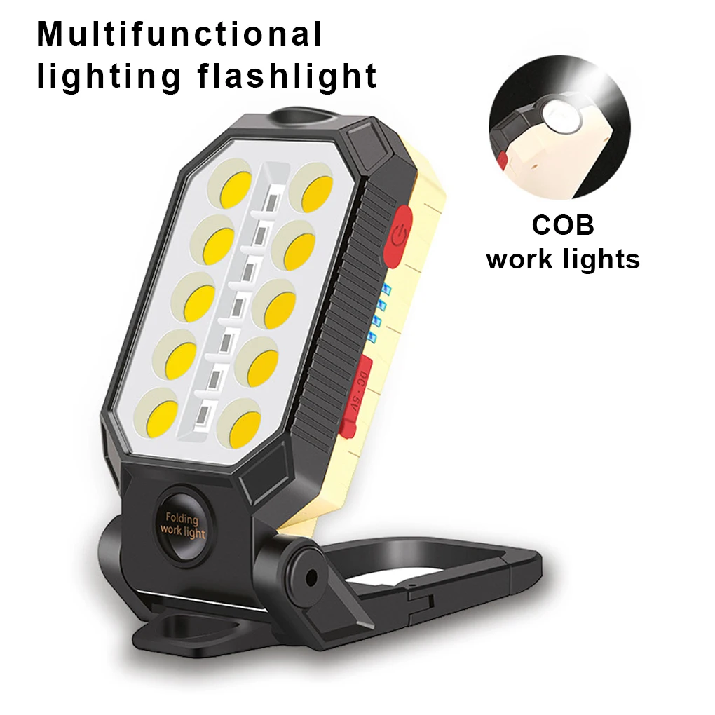 

Светодиодный фонарь, Регулируемый Многофункциональный рабочий светильник USB, подвесной Регулируемый складной фонарь для палатки, рыбалки, ...