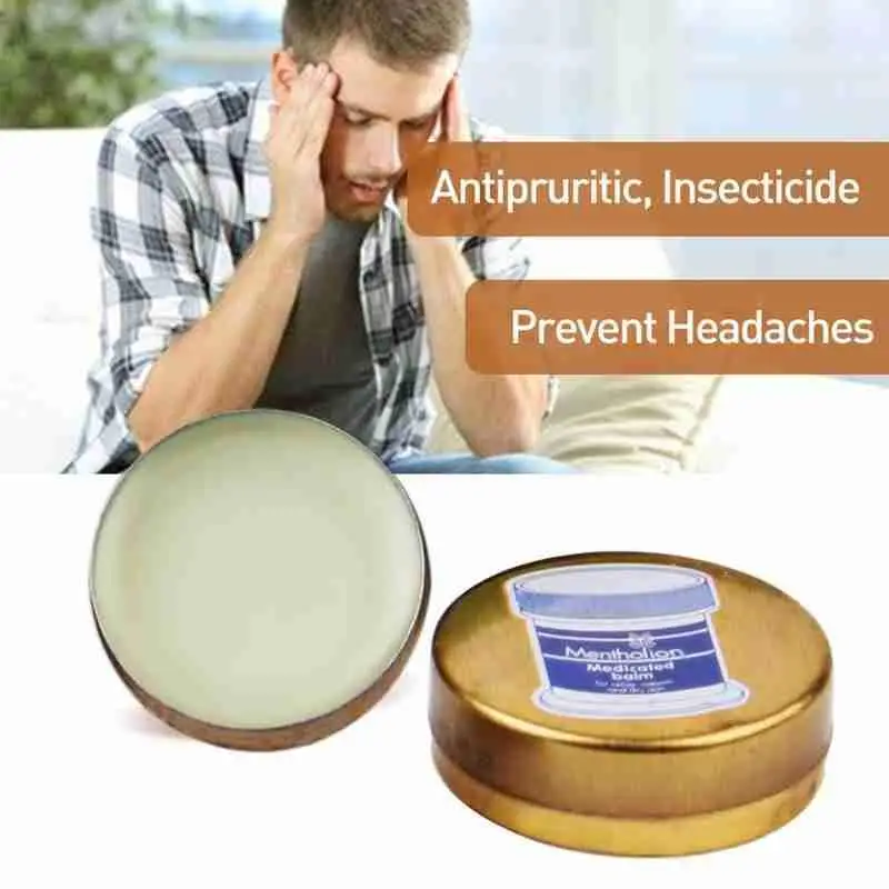 

Chinese Herbal Relief Headache Tiger Head Menthol Balm Ointment Refreshing Vietnam for Headache Dizziness Insect Sting T4X8