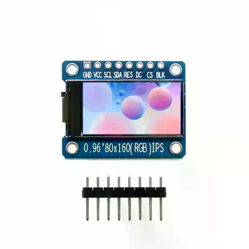 Фото 0,96-дюймовый IPS LCD TFT дисплейный модуль 160x80 HD 65K с интерфейсом SPI ST7735S 3,3В для проектов Raspberry Pi DIY №1