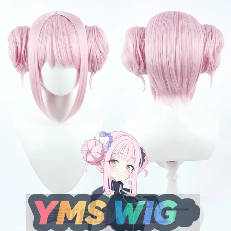 Фото 【YMS WIG】Синий архив — парик для косплея без цветов Holy Garden с ароматным розовым и двойным пучком волос №1