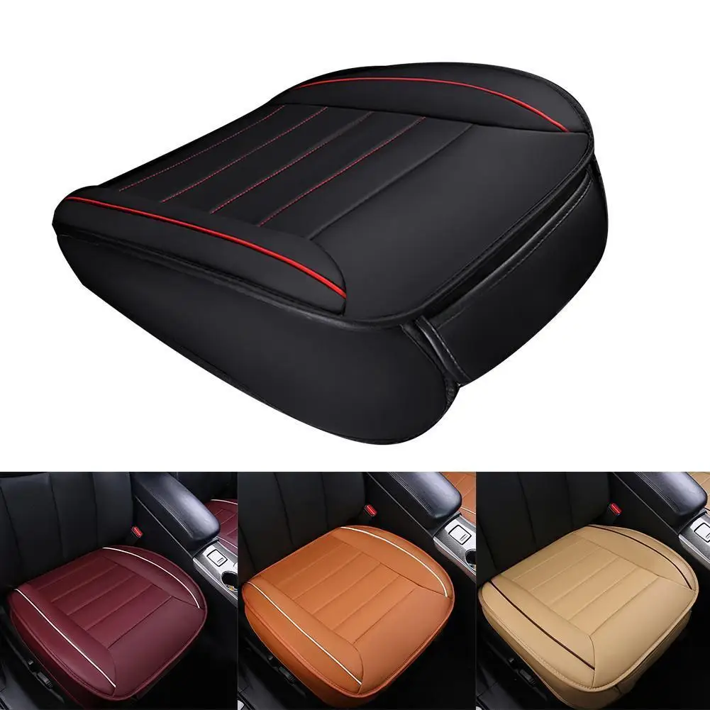 

Ultra-Luxury Car Seat Protection Single Seat Without Backrest PU Senior Leather Seat Cover Odorless for Most 5-seat Sedan SUV