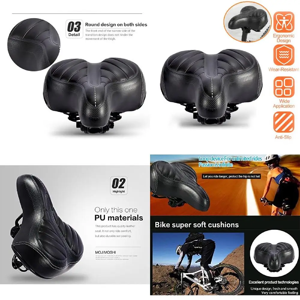 

& Shockproof Pad. Premium Quality Soft, Highly Comfortable Outdoor Bike Seat Covers for Men and Women Cycling - Shockproof Pad &